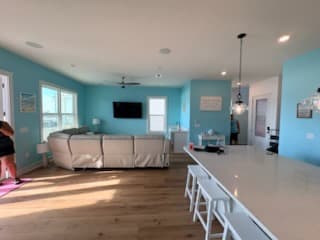 Spacious living room inside our Perdido Key home